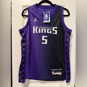 Jordan Sacramento Kings Purple and Black Jersey.  Youth large